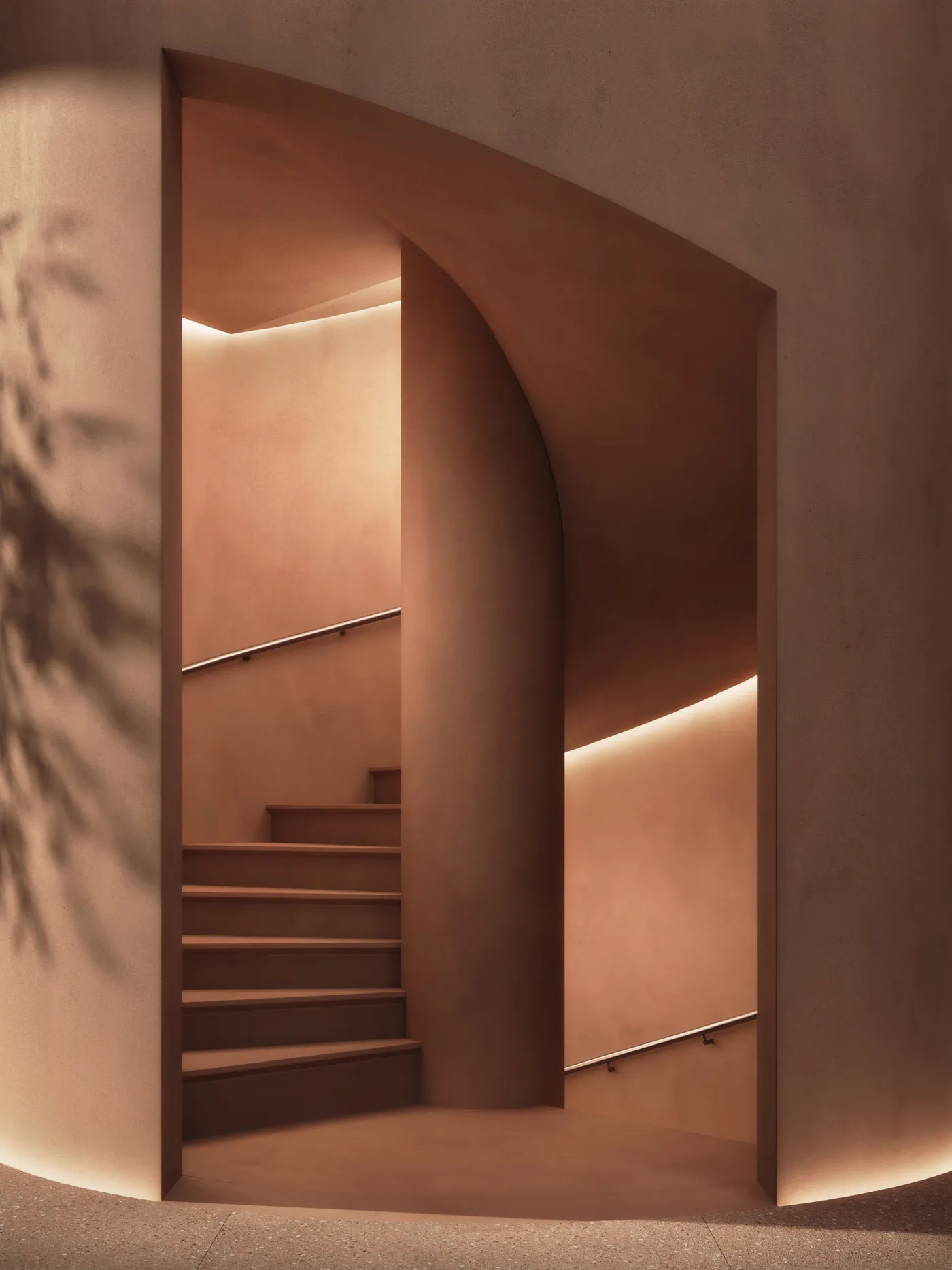 Bergen Lobby Staircase Vignette Still